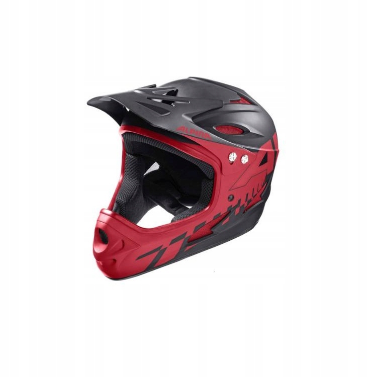 Kask rowerowy Fullface Alpina 57-58 M czarno-czerw