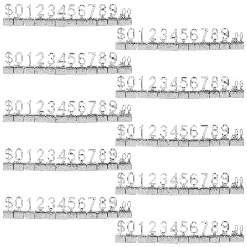 Digital Sign Alphabet Tabs 10 Pcs