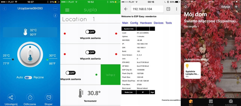 Zmiana Firmware Espurna ESP AFE Tasmota, HomeKit