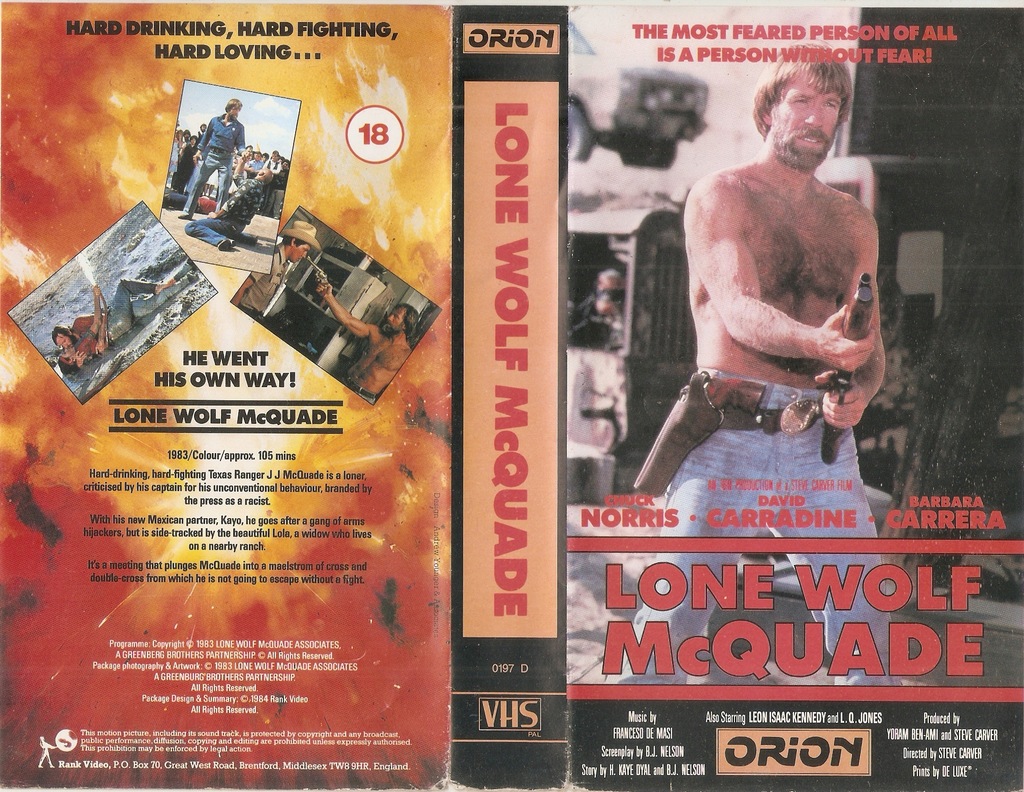 Lone Wolf Mcquade - VHS