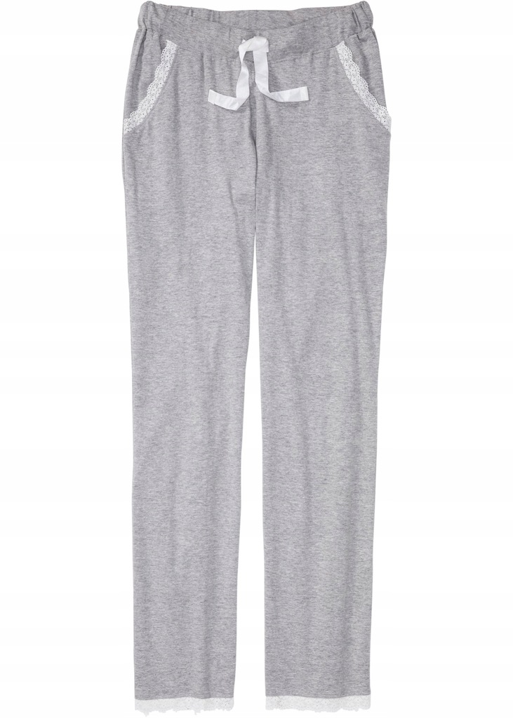 T71 BPC Spodnie piżamowe z koronką r.52/54
