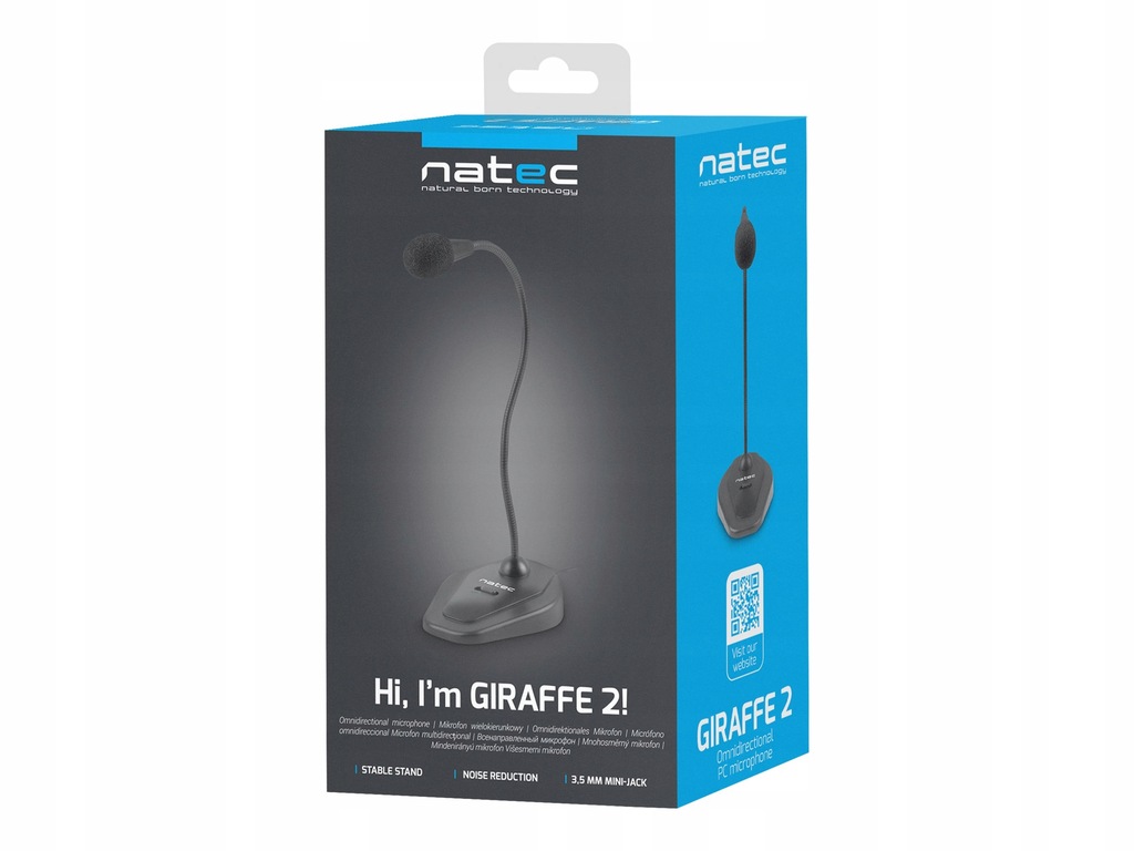 Natec microphone Giraffe 2 black