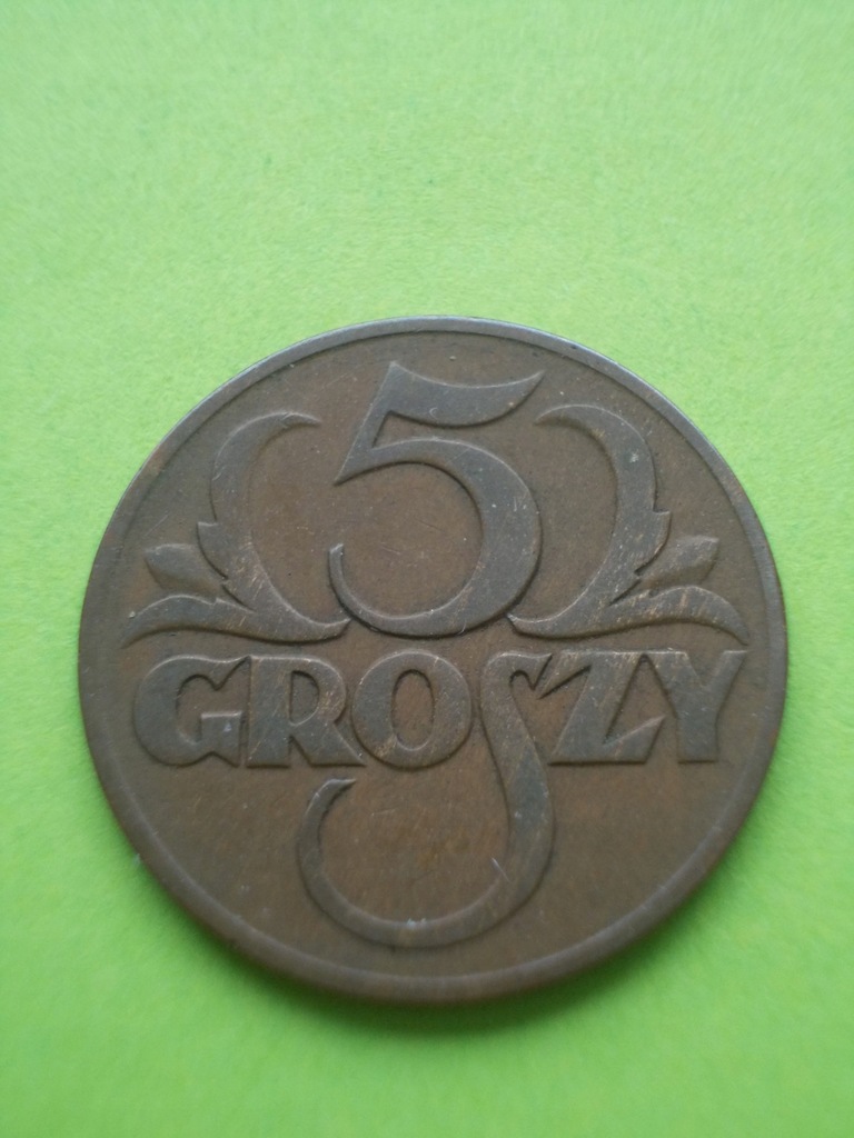 II Rzeczpospolita Polska. 5 Groszy z 1931 roku.
