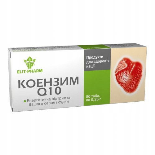 Koenzym q10 Coenzyme q10 tabletki 80 sztuk 0,25 g