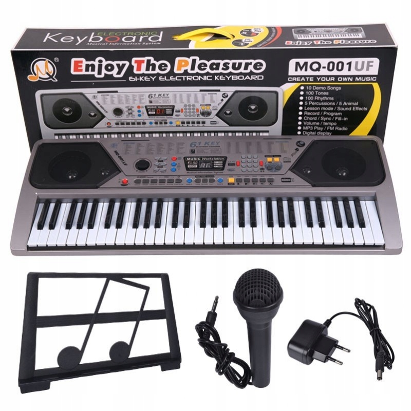 MQ 001 UF KEYBOARD - Klawisze organy z mikrofonem dl