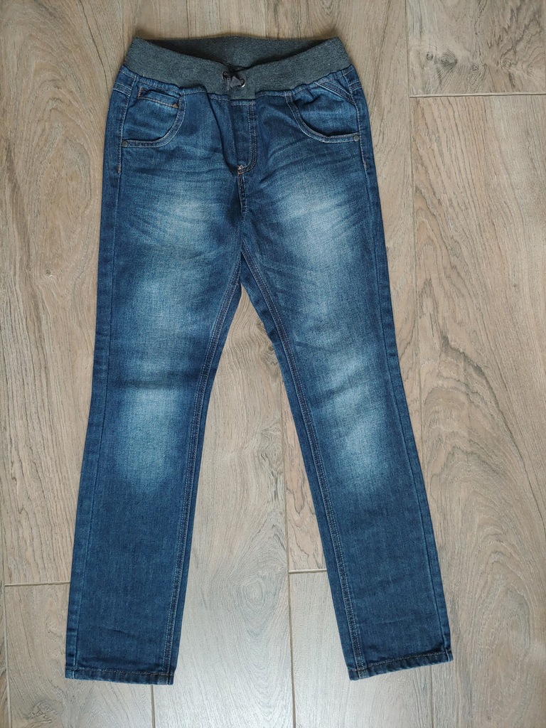 Coccodrillo 140 spodnie jeansy na gumie