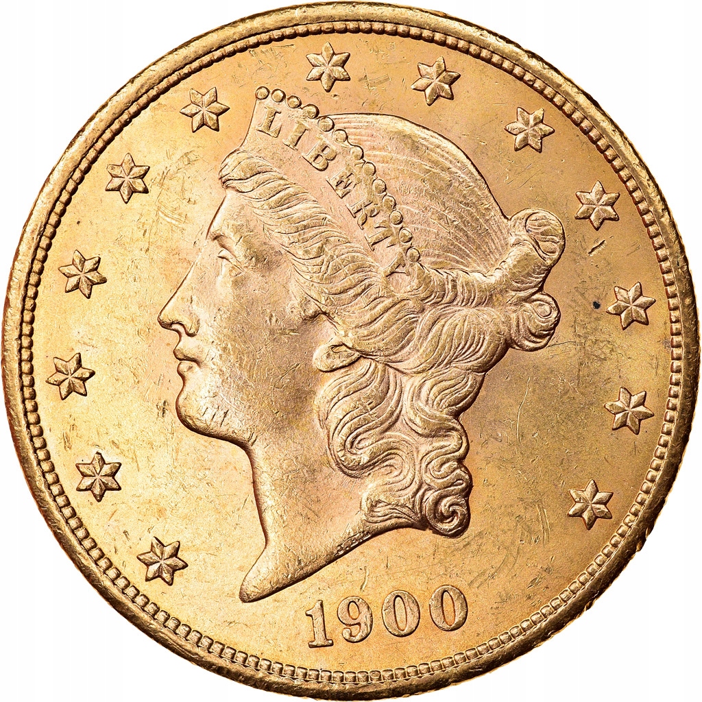 Moneta, USA, Liberty Head, $20, Double Eagle, 1900