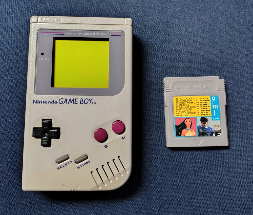 Konsola Nintendo Gameboy Classic (Gameboy) DMG-001 + 9 gier 9in1