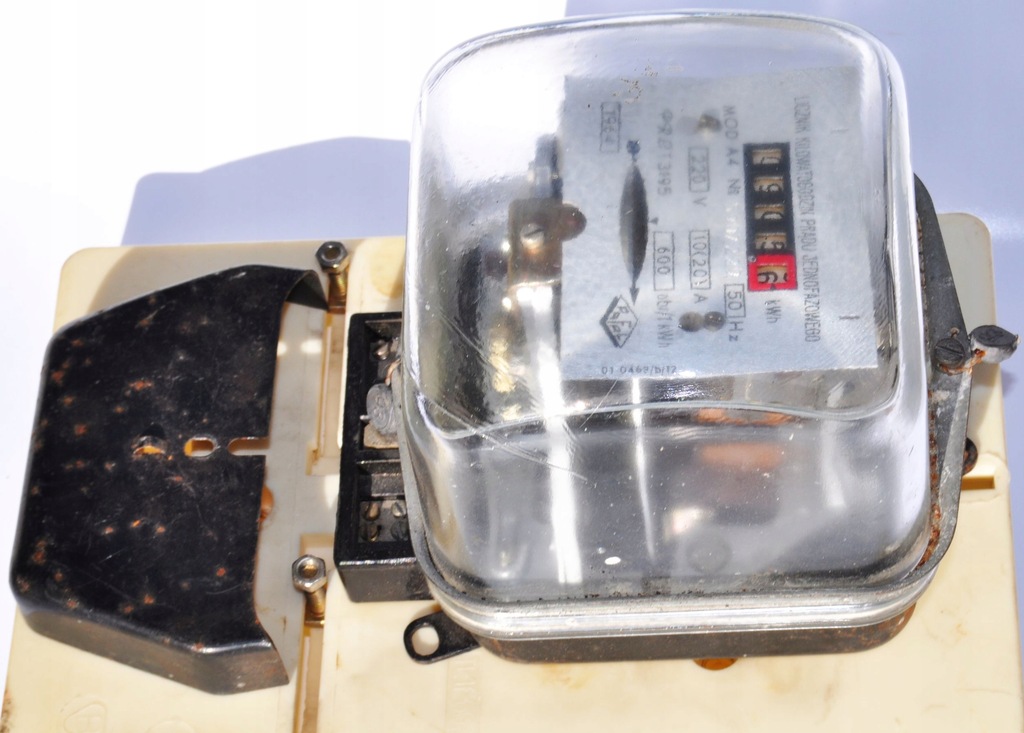 Stary licznik energii elektrycznej PAFAL A4 PRL