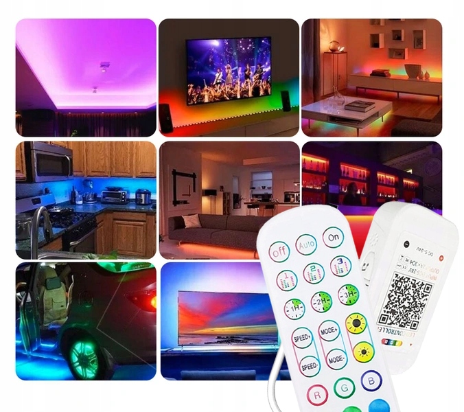 Купить Разноцветные светодиоды.LED STRIP с пультом для освещения.: отзывы, фото, характеристики в интерне-магазине Aredi.ru