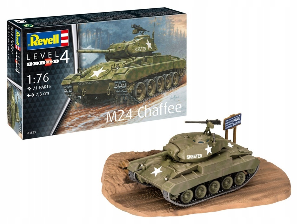 Model do sklejania Revell Czołg M24 Chaffee 1:76