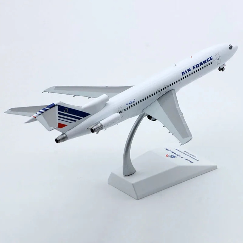 Diecast 1/200 Scale B727-200 Air France Airline Plane Model Alloy Landing