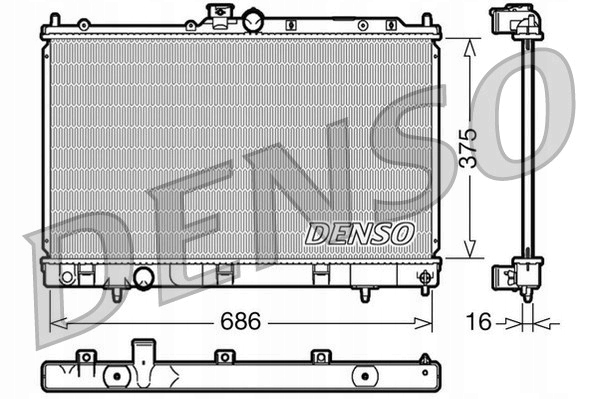 CHŁODNICA WODY DENSO DRM45025