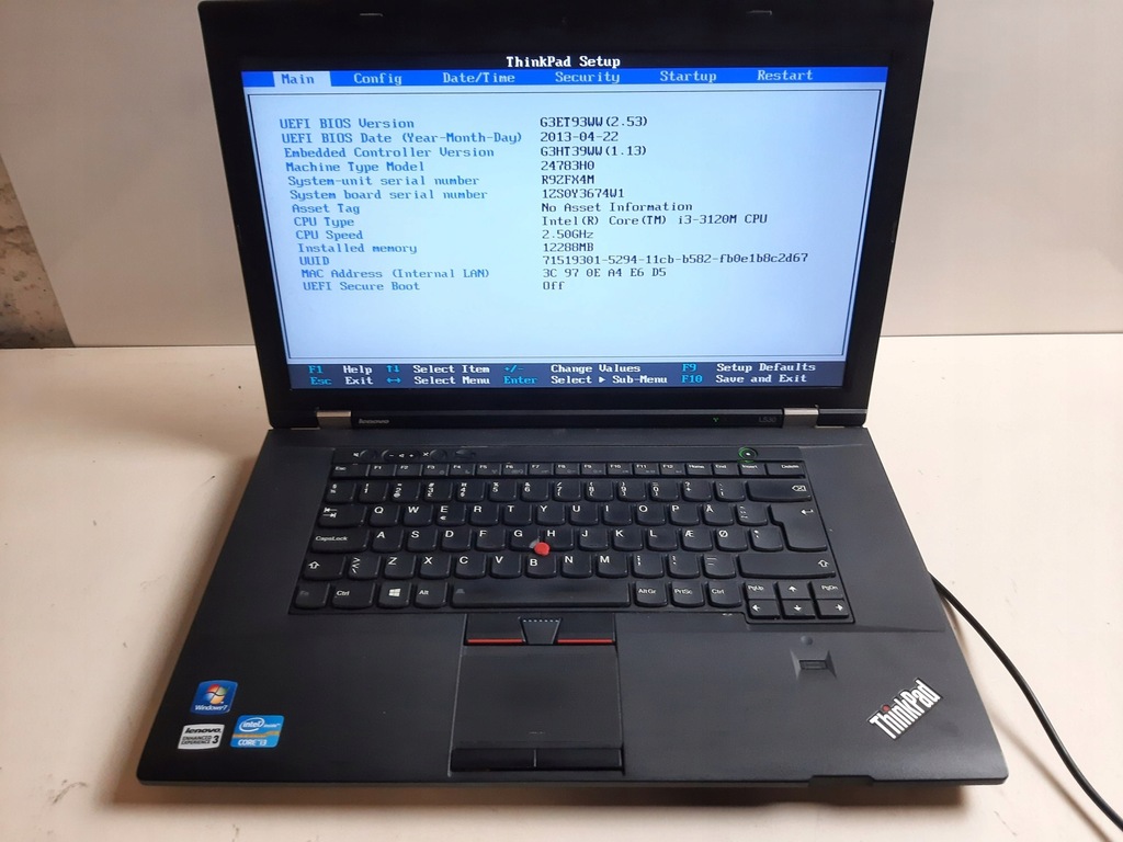 Lenovo Thinkpad L530 i3 (2140378)