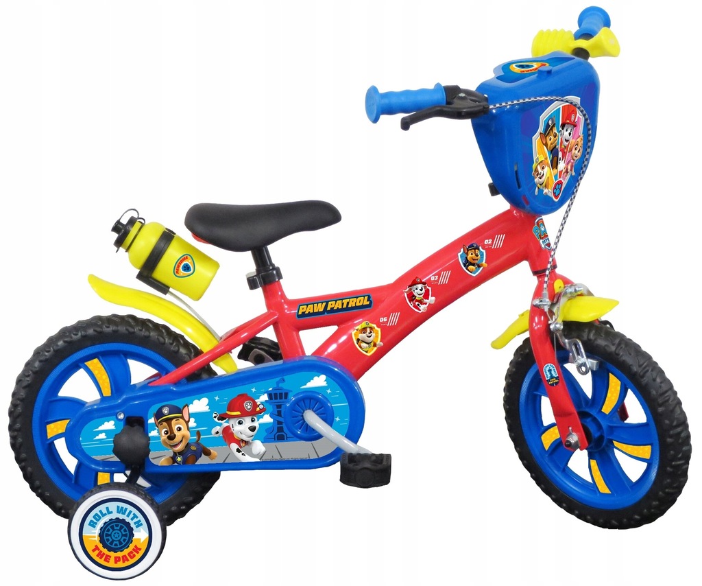 Rower dziecięcy Nickelodeon Psi Patrol koło 12 " czerwony