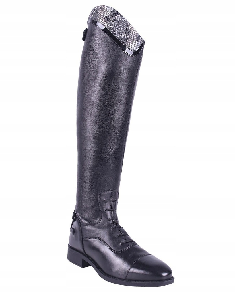 QHP Oficerki BIRGIT SNAKE Czarne (R: 37)