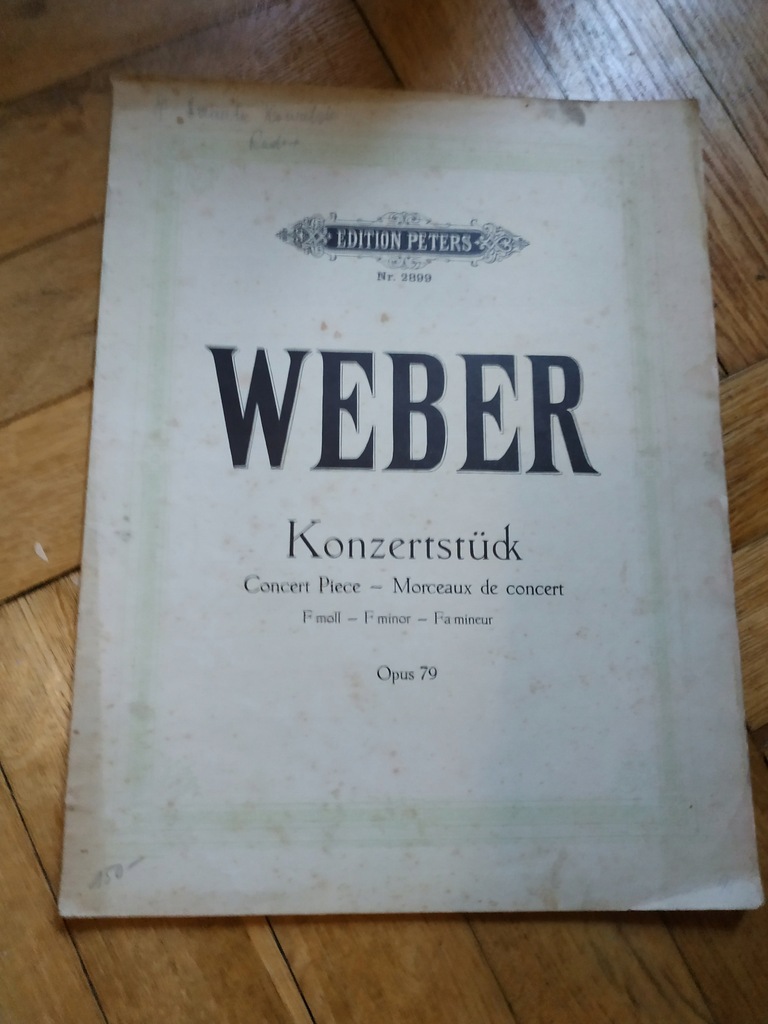 Weber - Konzertstuck NUTY ok. 1930