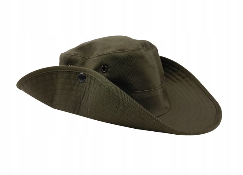 kapelusz harcerski turystyczny zielony BAWEŁNA 57