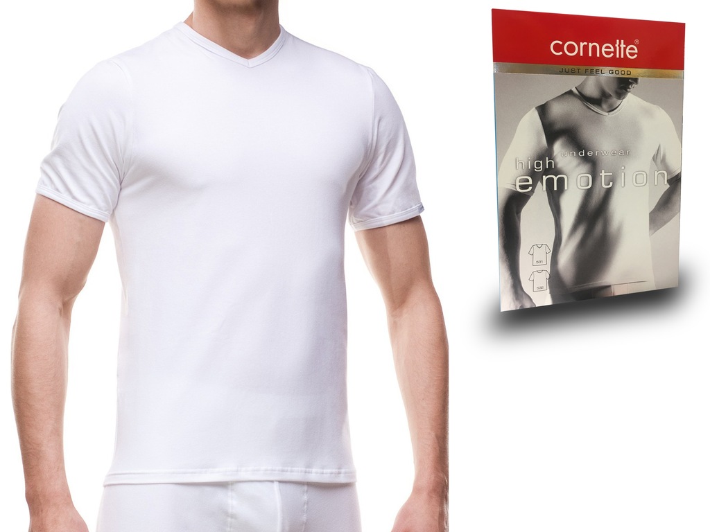 Koszulka High Emotion Cornette 531, biała, XXL