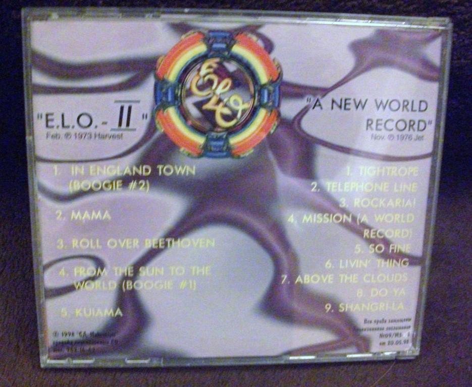 płyta CD E.L.O. II, A NEW WORLD RECORD