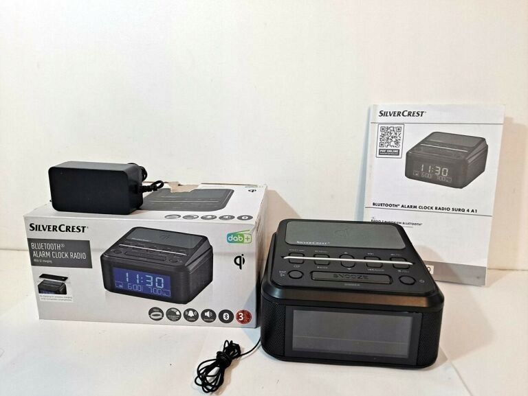 SILVERCREST BLUETOOTH ALARM CLOCK RADIO POLECAM! 11686751471