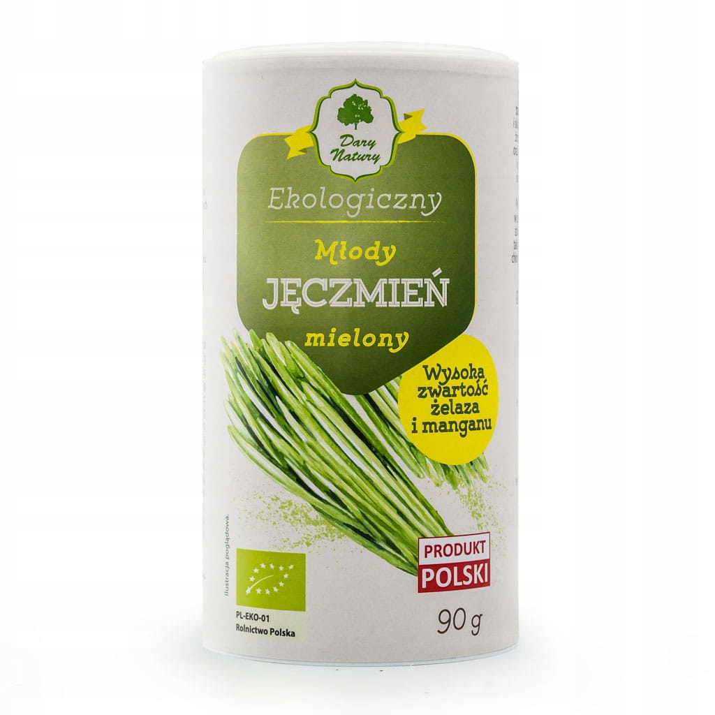 Młody jęczmień mielony BIO Dary Natury (90g)