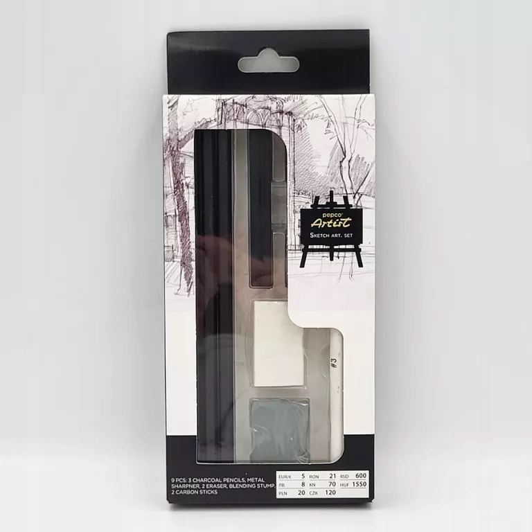 PEPCO AIRTIST ZESTAW DO SZKICOWANIA 9 ELEMENTÓW