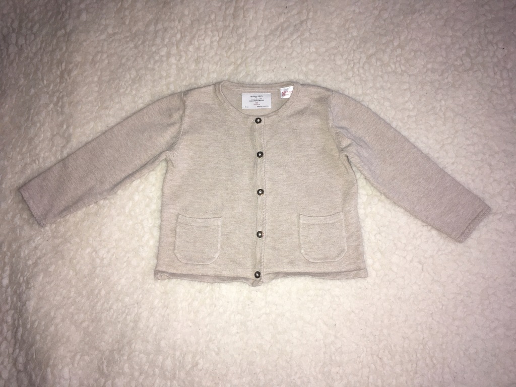 Sweterek beżowy Zara r.80