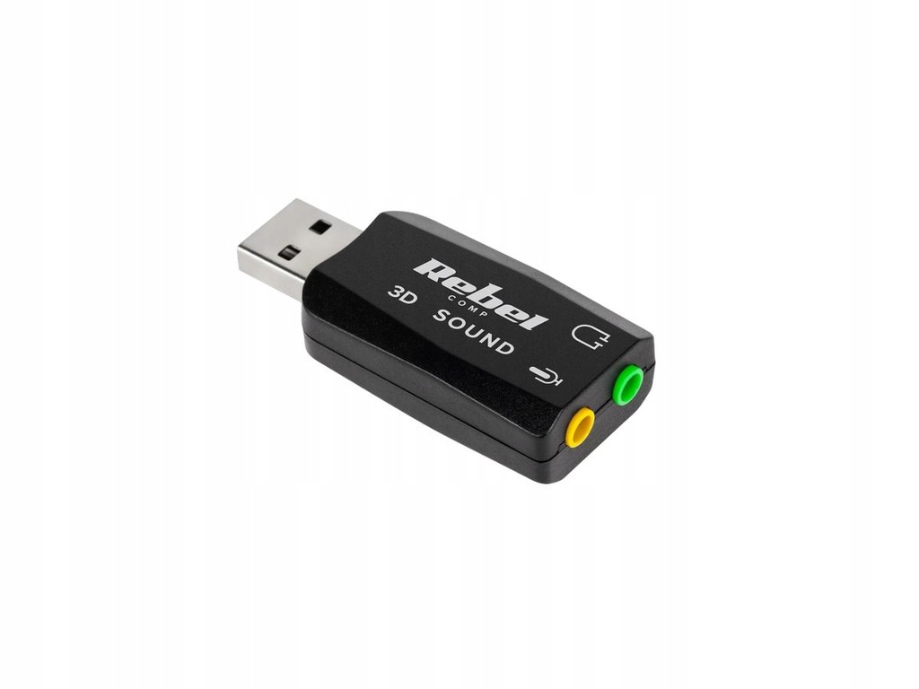 KARTA DŹWIĘKOWA ADAPTER AUDIO 5.1 3D USB2.0 Rebel