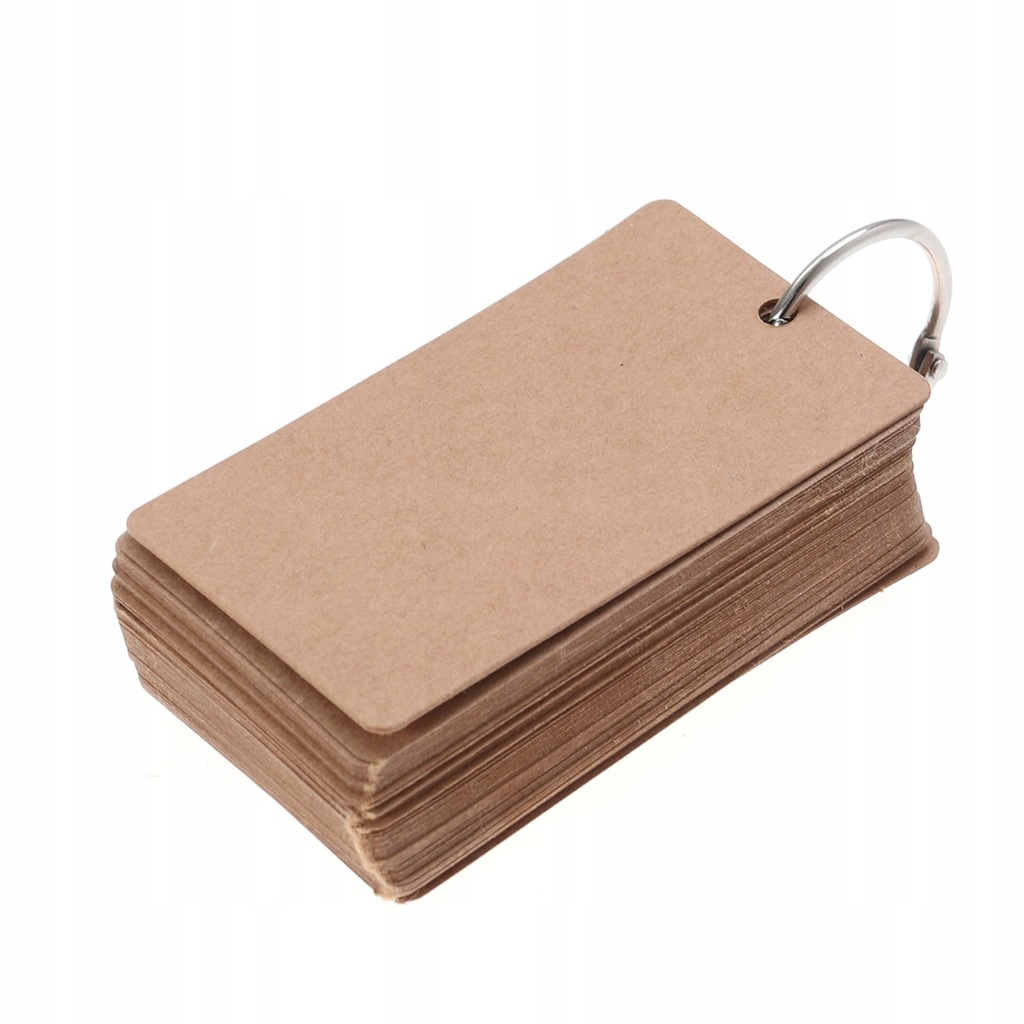 Flip Flash Card Kraft Paper Stock 50 Pages