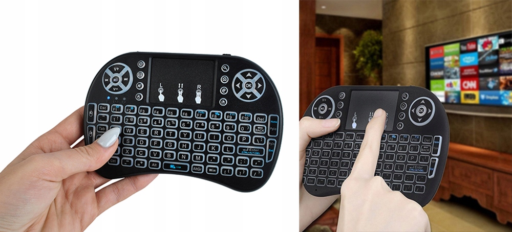 Купить Беспроводная клавиатура с подсветкой для Smart TV i8+: отзывы, фото, характеристики в интерне-магазине Aredi.ru