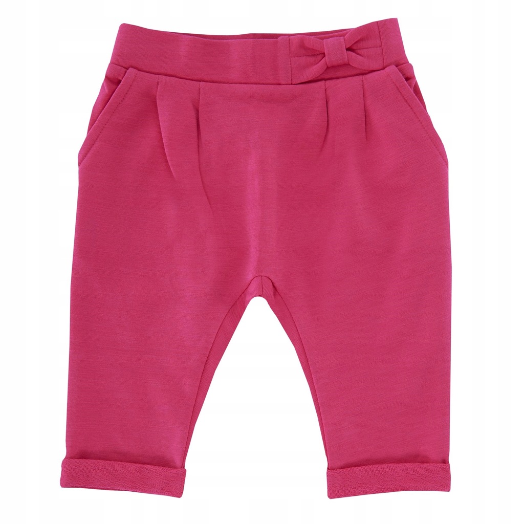 Chicco - różowe spodnie dresowe - r. 9msc / 68cm