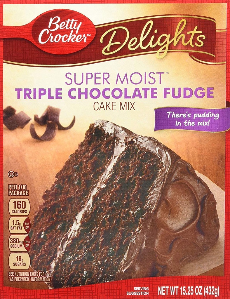 BETTY CROCKER ciasto Triple Chocolate Fudge 432g