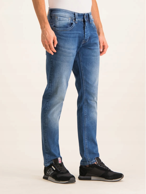 PEPE JEANS JEANSY MĘSKIE GRANATOWE W32 L34 1ARB