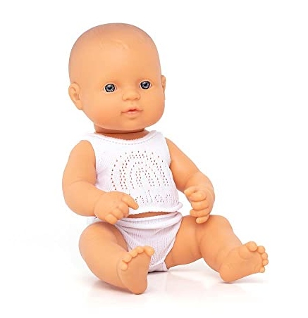 Lalka hiszpańska Miniland Baby Europejka 32 cm