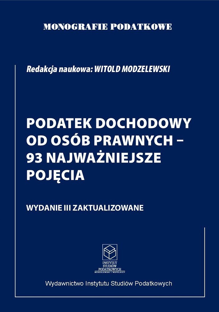 Monografie Podatkowe. Podatek Dochodowy... - ebook