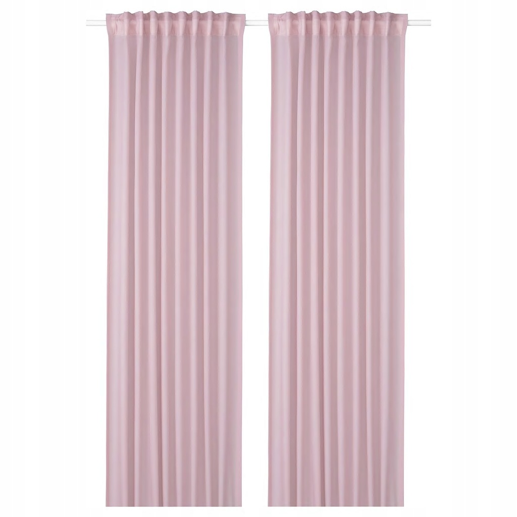 NOWE zasłony Ikea Gunrid 145x300 antysmogowe oczyszczające powietrze różowe