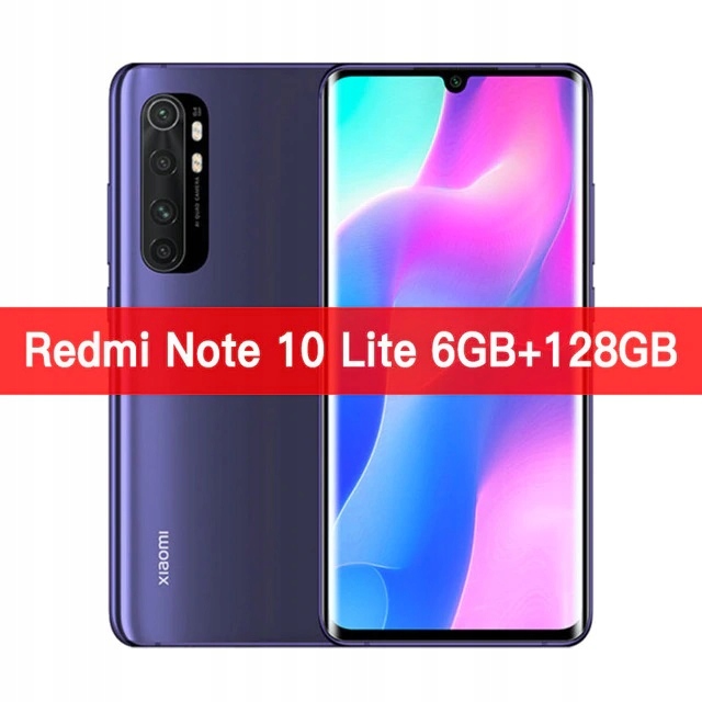 Smartfon Xiaomi Mi Note 10 Lite 6/128GB FIOLETOWY