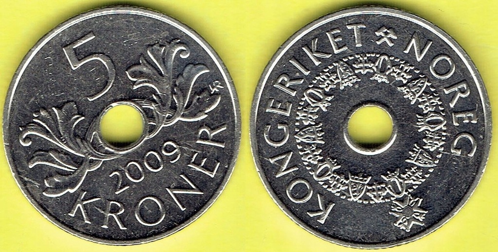 NORWEGIA 5 Koron 2009 r.