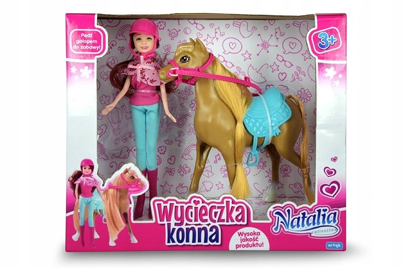 Lalka Natalia z koniem