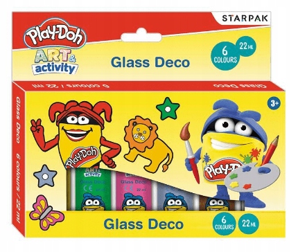 Farby witrażowe Starpak Play-Doh 6x22 ml