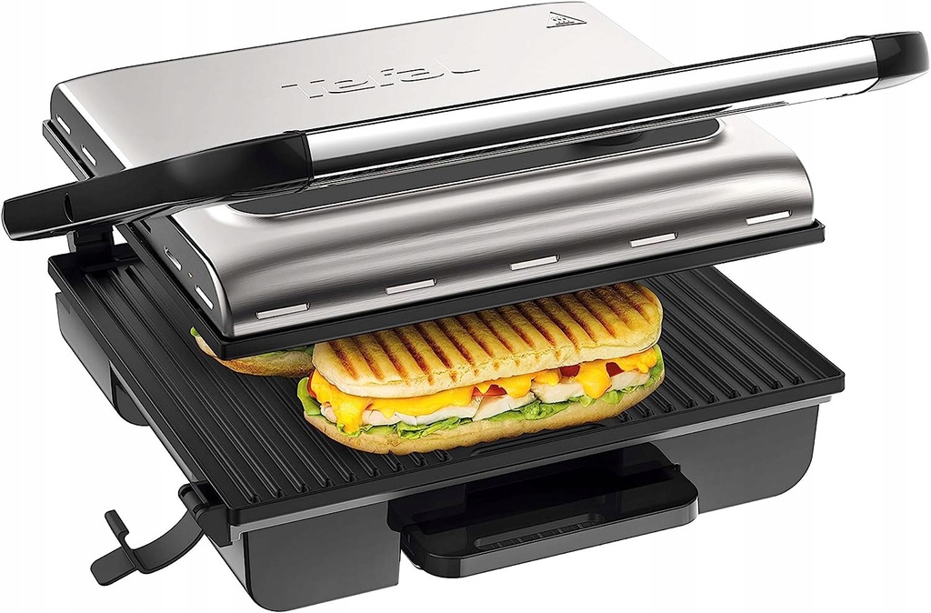 GRILL ELEKTRYCZNY KONTAKTOWY OPIEKACZ PANINI TOSTY TEFAL INICIO TERMOSTAT