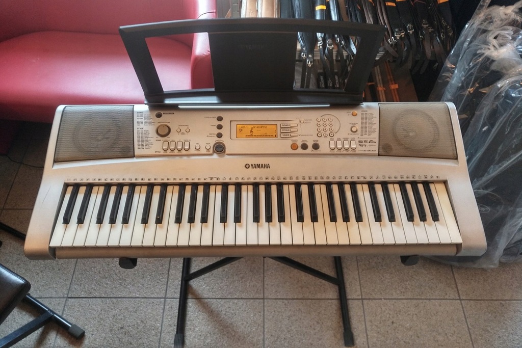 Keyboard Yamaha PSR-E303 dynamika, pulpit, statyw - 12514651754 ...