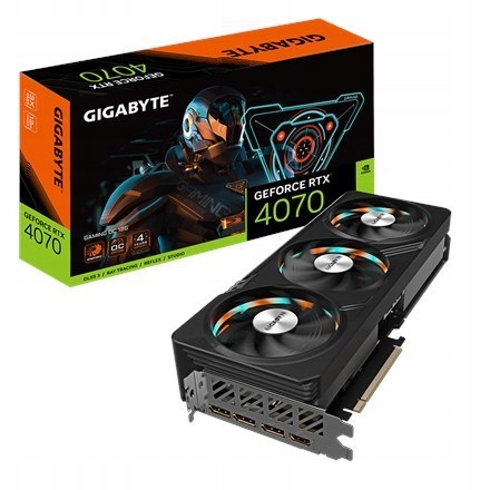 Gigabyte GV-N4070GAMING OC-12GD 1.0 NVIDIA, 12 GB, GeForce RTX 4070, GDDR6X