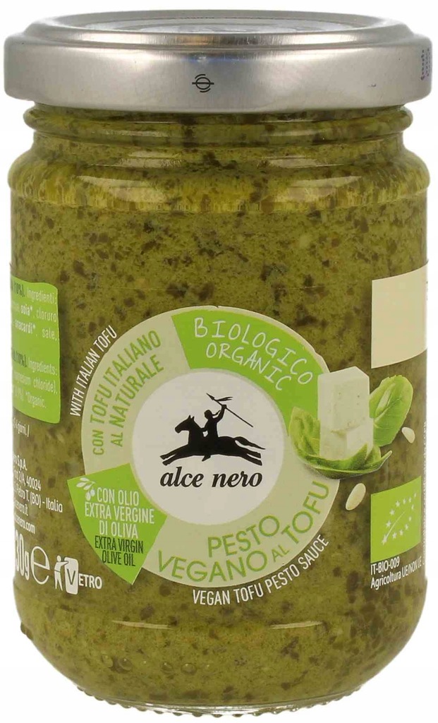 PESTO BAZYLIOWE Z TOFU WEGAŃSKIE BIO 130 g - ALCE