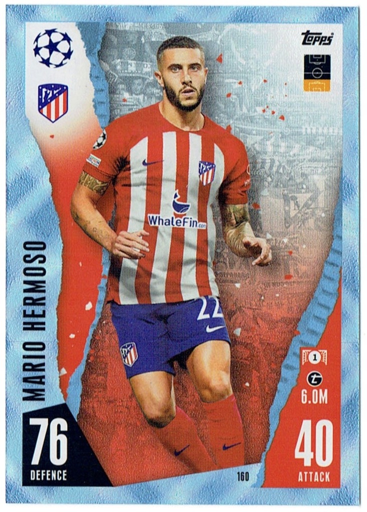 Topps Match Attax 23/24 - CRYSTAL PARALLEL - 160c MARIO HERMOSO