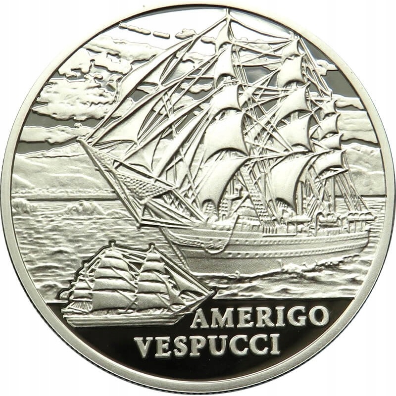 20 rubli, Białoruś - Amerigo Vespucci, 2010 certyfikat