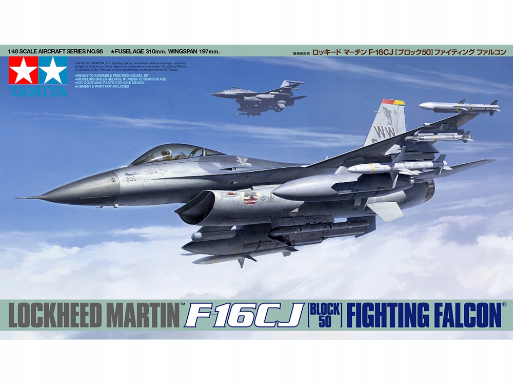 Купить F-16CJ Fighting Falcon модель 61098 Tamiya: отзывы, фото, характеристики в интерне-магазине Aredi.ru