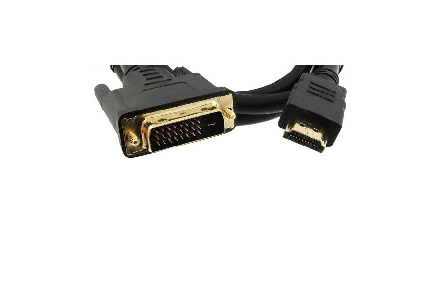 PRZEWÓD KABEL HDMI/DVI 24+1 ZŁOTY 10m VITALCO