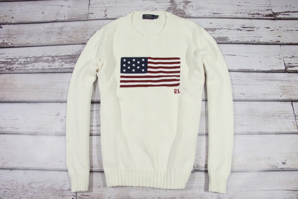 POLO BY RALPH LAUREN MADE IN USA MĘSKI SWETER L